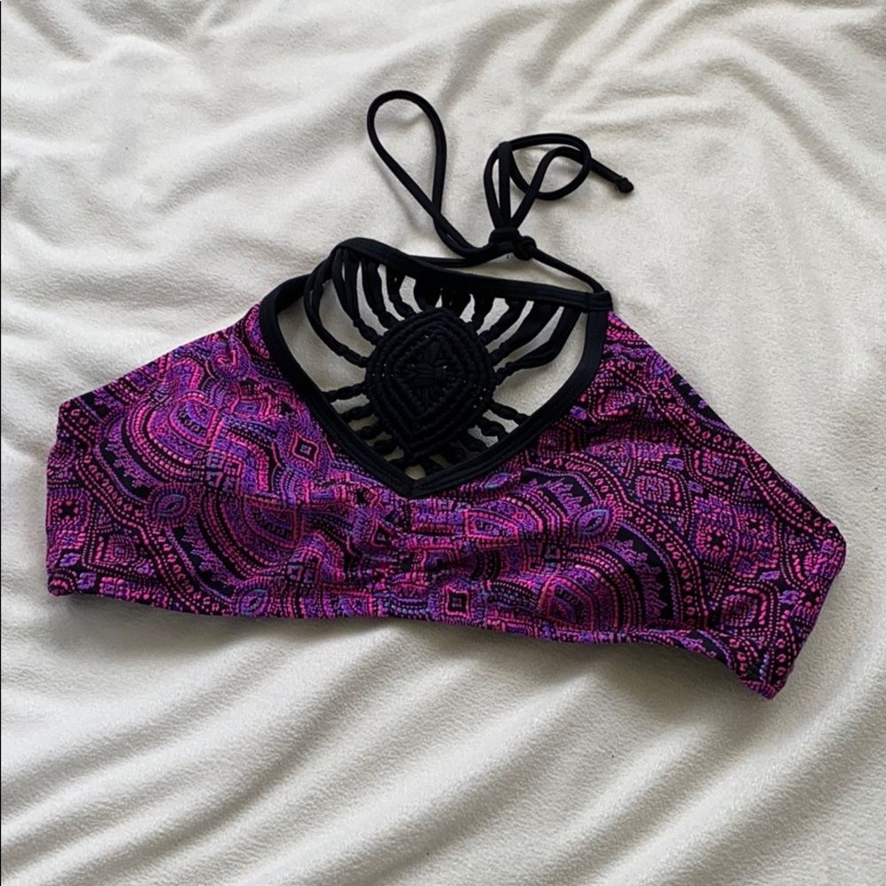 Purple bathing suit top